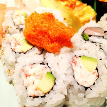 Ajishin - California Roll with Spicy Sauce: must get! - Sushi Bars Near Me - Novi, Michigan Ajishin - California Roll with Spicy Sauce: must get! - Sushi Bars Near Me - Novi, Michigan