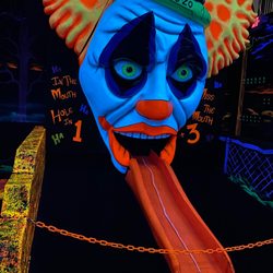 Monster Mini Golf - 18th hole... colors in here was amazing