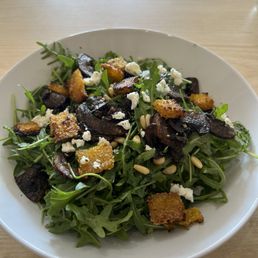Mushroom and Crispy Polenta Salad