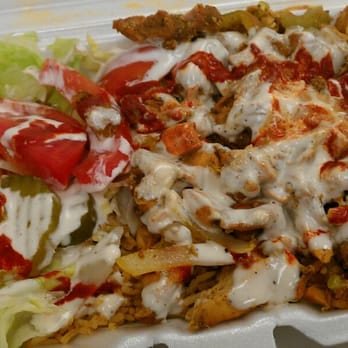 Adham's Halal Food - Chicken over Spicy Rice ($5.00) - Halal Near Me - New York, New York Adham's Halal Food - Chicken over Spicy Rice ($5.00) - Halal Near Me - New York, New York