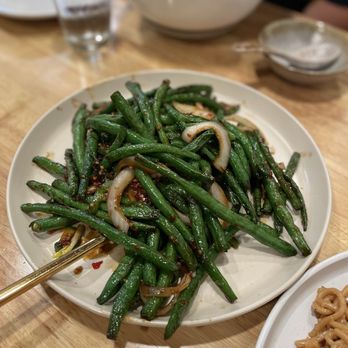 Hidden Dumpling House - spicy garlic green beans - Chinese Near Me - Elk Grove, California