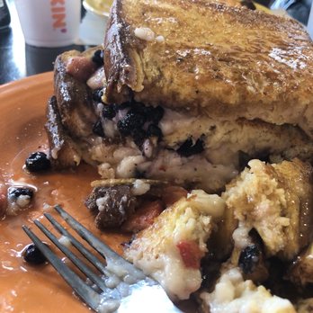 The Hungry Monkey - Stuffed Monkey Sweet Bread French Toast side view - Breakfast & Brunch Near Me - Newport, Rhode Island