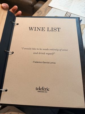 Menu photo 3 Telefèric Barcelona Scottsdale, AZ