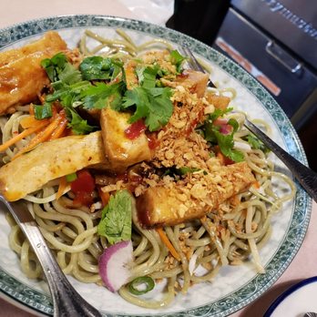 Yamo - Spinach noodles - Burmese Near Me - San Francisco, California Yamo - Spinach noodles - Burmese Near Me - San Francisco, California