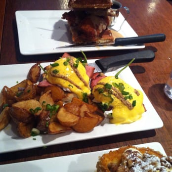 Yolks - Eggs Benny with lemon truffle oil hashbrowns - Breakfast & Brunch Near Me - Vancouver, British Columbia