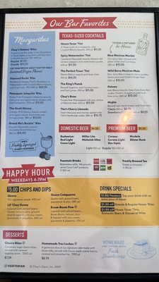 Menu photo 1 Chuy's Katy, TX