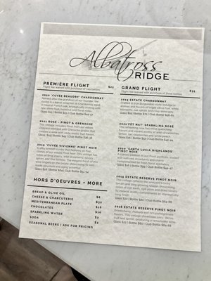 Menu photo 7 Albatross Ridge Winery & Kitchen Monterey, CA Menu photo 7 Albatross Ridge Winery & Kitchen Monterey, CA