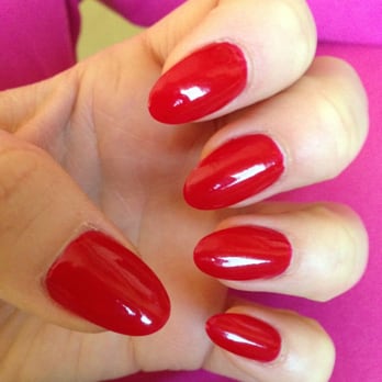 Top Nails & Spa - Million dollar red oval shape nails. - Nail Salons Near Me - Montebello, California Top Nails & Spa - Million dollar red oval shape nails. - Nail Salons Near Me - Montebello, California