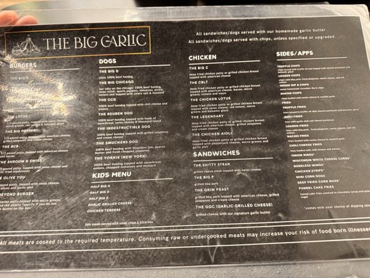 Menu photo 2 The Big Garlic Stevens Point, WI
