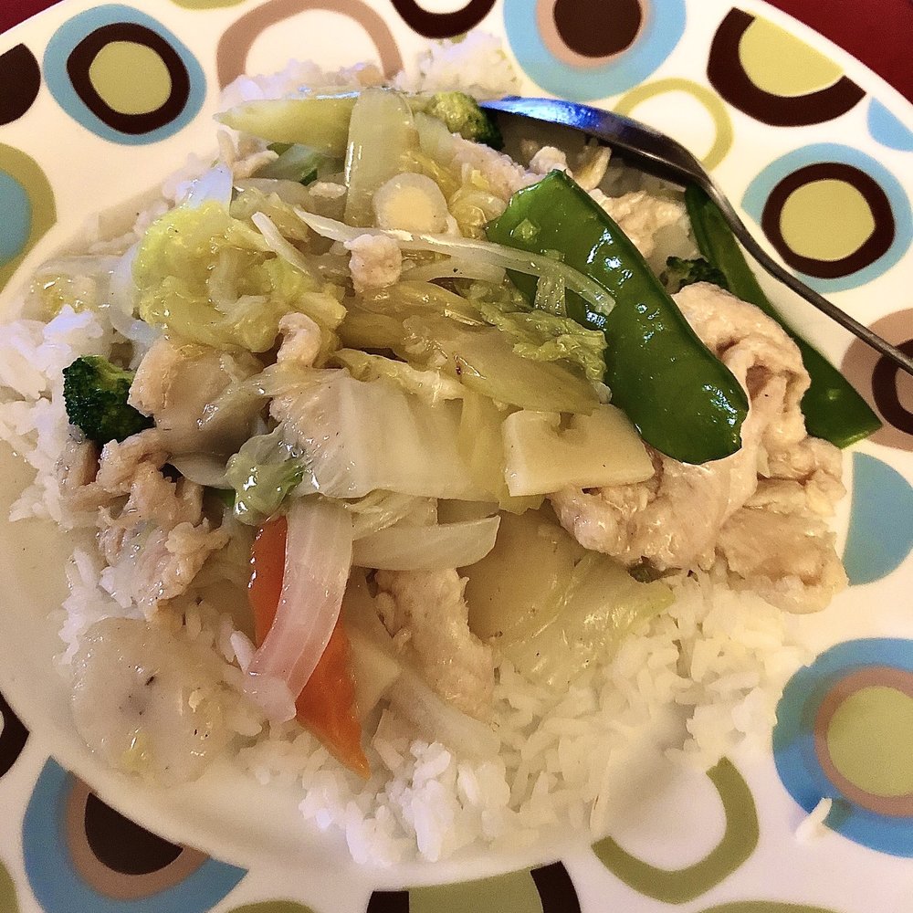 Take out chicken chop suey