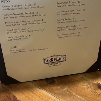 Park Place Restaurant & Bar - Drink menu - Bars Near Me - New Hyde Park, New York