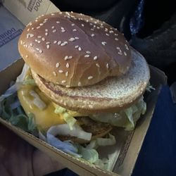 McDonald's - Where is the beef! (Double BigMac missing 1/2 the beef)