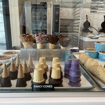 Stella's Ice Cream - Several different types of cones - Ice Cream & Frozen Yogurt Near Me - McKinney, Texas Stella's Ice Cream - Several different types of cones - Ice Cream & Frozen Yogurt Near Me - McKinney, Texas