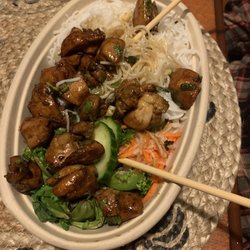 Soall Viet Kitchen - Beverly - Clay Pot Chicken, Vegetable and Tofu Pho and Chicken Pho. We also had the vegan spring rolls.