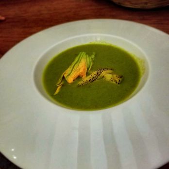 Los Danzantes - Here's the squash blossom soup ready to eat - Mexican Near Me - Oaxaca, OAX Los Danzantes - Here's the squash blossom soup ready to eat - Mexican Near Me - Oaxaca, OAX