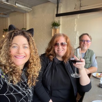 R Five Wines - Hanging out at the sidewalk facing bar on Halloween - Wine Bars Near Me - Downingtown, Pennsylvania