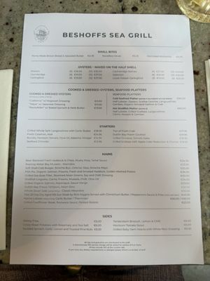 Menu photo 1 Beshoffs of Howth Dublin, D Menu photo 1 Beshoffs of Howth Dublin, D