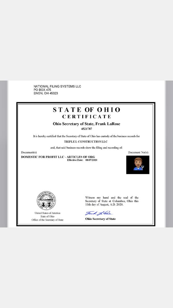 Slide of Triple L Construction LLC