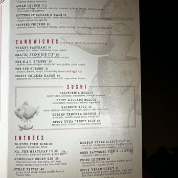 Culinary Dropout - Menu - New American Near Me - Orange, California