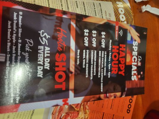Menu photo 3 Hooters Aurora, CO