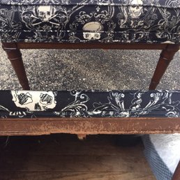 Fixed dog damage on my chair Fixed dog damage on my chair