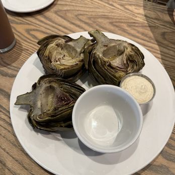 Bella Bru Cafe - Roasted artichokes - worth the trip alone! - Cafes Near Me - Sacramento, California