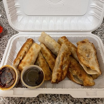 Super Taste - 102. Fried Pork and Chive Dumplings(10) - Chinese Near Me - New York, New York Super Taste - 102. Fried Pork and Chive Dumplings(10) - Chinese Near Me - New York, New York