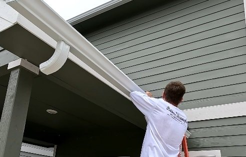 Slide of Rain Wrangler Gutters