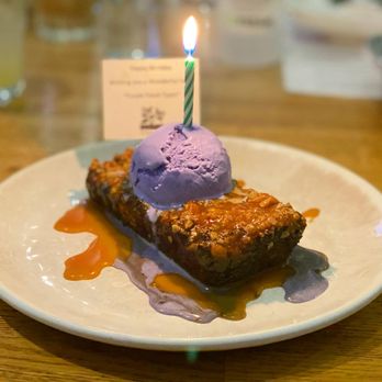 Purple Patch - Ube Bread Pudding with Ube Ice Cream - Filipino Near Me - Washington, DC, District of Columbia