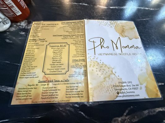 Menu photo 8 Pho Momma Sacramento, CA Menu photo 8 Pho Momma Sacramento, CA