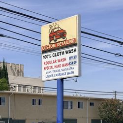 Vanowen Car Wash & Detailing - The cheapest wash here is 23.99 (sign hasn't been updated)