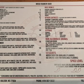 Miso Ramen Bar - Ramen Near Me - Cary, North Carolina