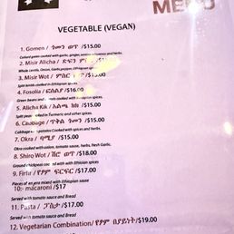 Menu Menu
