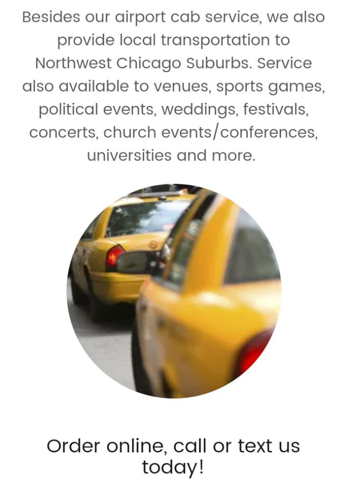 TAXI TO O’HARE & MIDWAY JM CAB SERVICE Updated May 2024 155