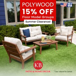 Polywood Set Sale: 15% off showroom groups. Immediate White Glove delivery.