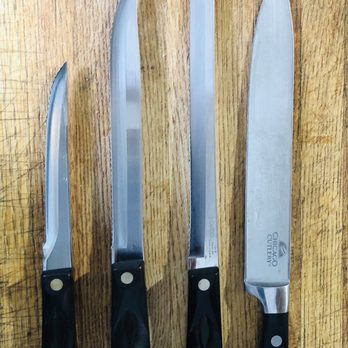 Knife Aid - My 4 knives after sharpening - Knife Sharpening Near Me - Agoura Hills, California Knife Aid - My 4 knives after sharpening - Knife Sharpening Near Me - Agoura Hills, California