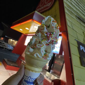 Wienerschnitzel - Plain Soft Serve Cone w| Sprinkles - Hot Dogs Near Me - San Jose, California