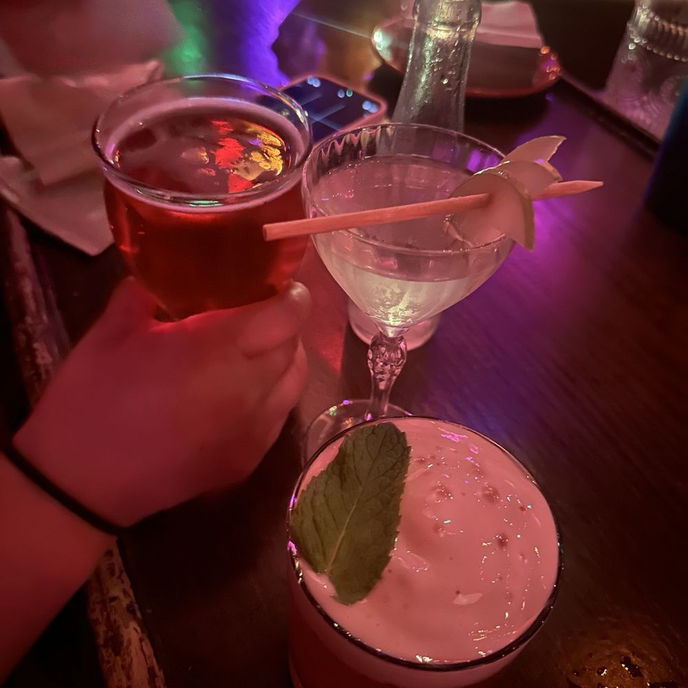 Raspberry Tart Ale, Apple martini and far far away cocktail Raspberry Tart Ale, Apple martini and far far away cocktail