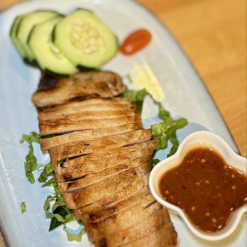 Manon - Pork Jowl with Jaew Dip - Thai Near Me - Fullerton, California Manon - Pork Jowl with Jaew Dip - Thai Near Me - Fullerton, California