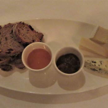 Auberge du Pommier - dessert: cheese platter, honey... - French Near Me - Toronto, Ontario