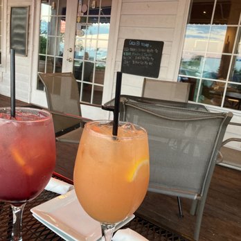 Circa 81 - #mocktails of Sparkling Blueberry Lemonade and a Grapefruit, Pineapple, Ginger Spritzer. - Tapas/Small Plates Near Me - Morehead City, North Carolina Circa 81 - #mocktails of Sparkling Blueberry Lemonade and a Grapefruit, Pineapple, Ginger Spritzer. - Tapas/Small Plates Near Me - Morehead City, North Carolina