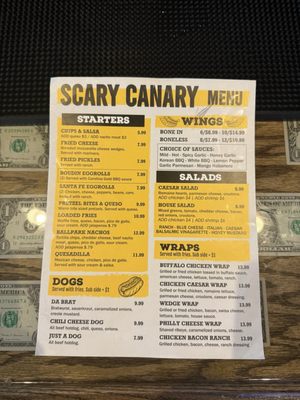 Menu photo 1 Scary Canary Cypress Cypress, TX Menu photo 1 Scary Canary Cypress Cypress, TX
