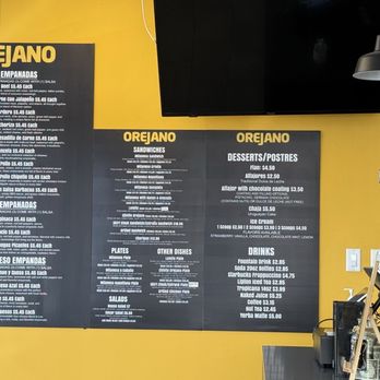Orejano - The awesome menu. - Latin American Near Me - Aurora, Colorado