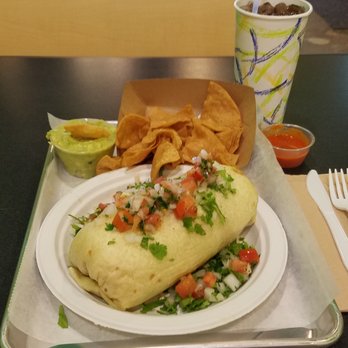 Tortacos - Veggie Burrito Combo with a side of Guacamole - Mexican Near Me - Germantown, Maryland
