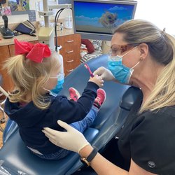Portales Charles DDS - My 2 year old getting her first cleaning!