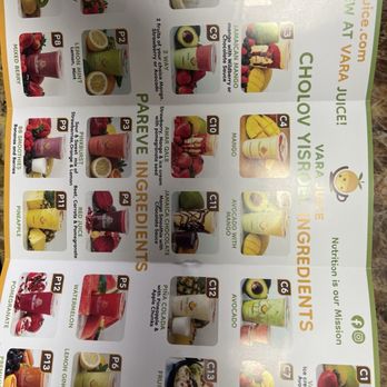 Vara Juice - Menu - Juice Bars & Smoothies Near Me - Oak Park, Michigan Vara Juice - Menu - Juice Bars & Smoothies Near Me - Oak Park, Michigan