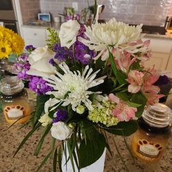 The flowers we received