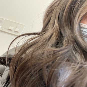 Xsquared Hair Studio - picture was taken immediately after hair was complete while sitting on their bench w/ sunlight - Hair Salons Near Me - Brooklyn, New York