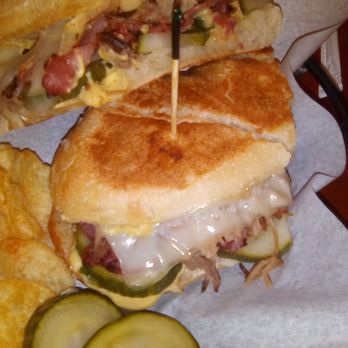 Little Toad Creek Brewery - El Cubano sandwich at Little Toad Creek Brewery. Nice Cubano Roll. Good sandwich with good flavor. - Breweries Near Me - Las Cruces, New Mexico