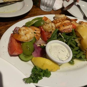 Agora Taverna - Grilled seafood kabob - Greek Near Me - Forest Hills, New York Agora Taverna - Grilled seafood kabob - Greek Near Me - Forest Hills, New York